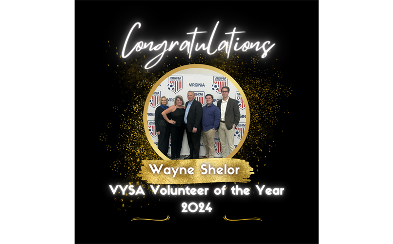 VYSA Volunteer of the Year - Wayne Shelor!